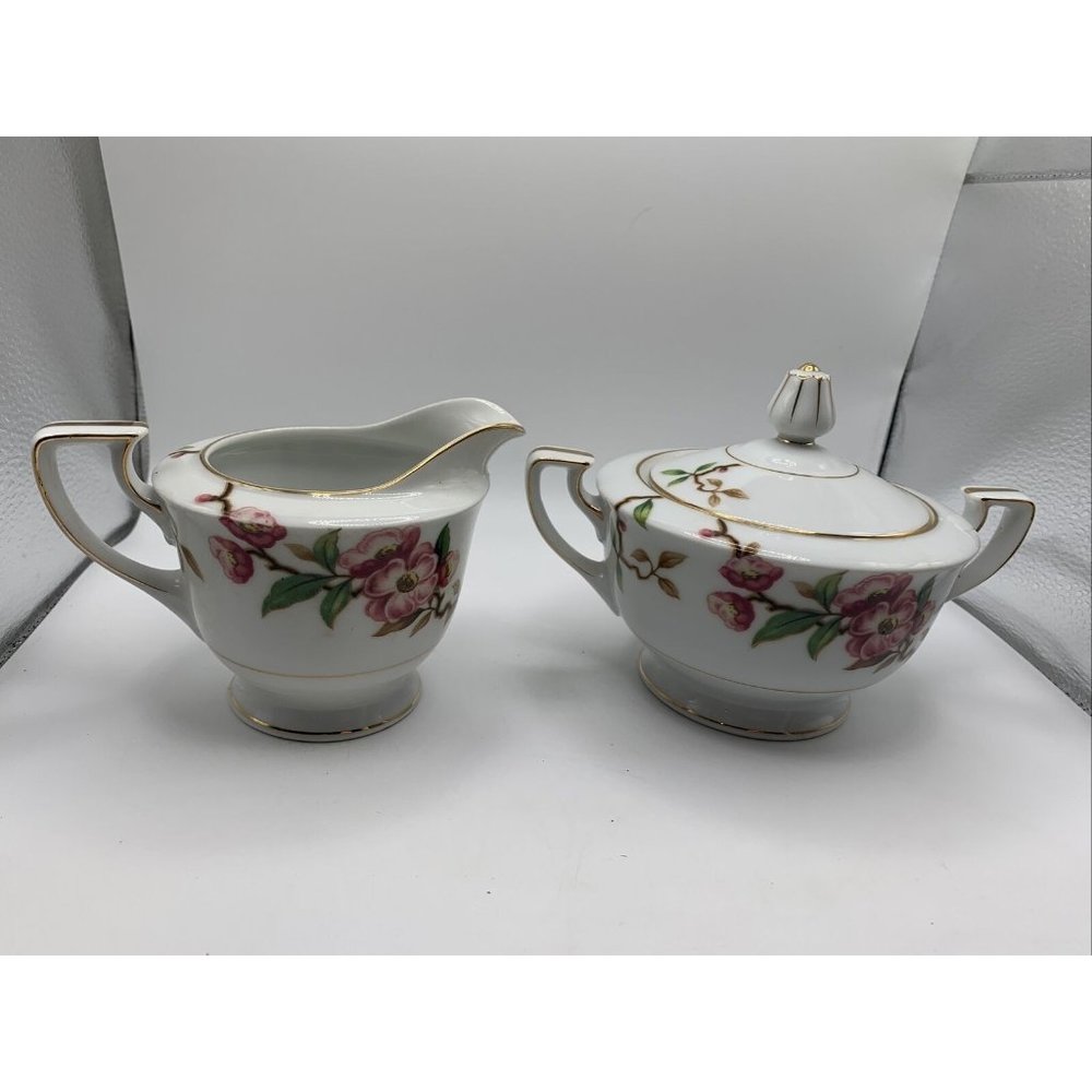 Blossumtime By Narumi Japan sugar and creamer set